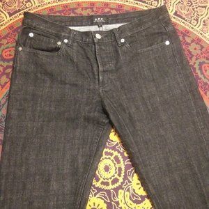 A.P.C. Washed Black slim jeans